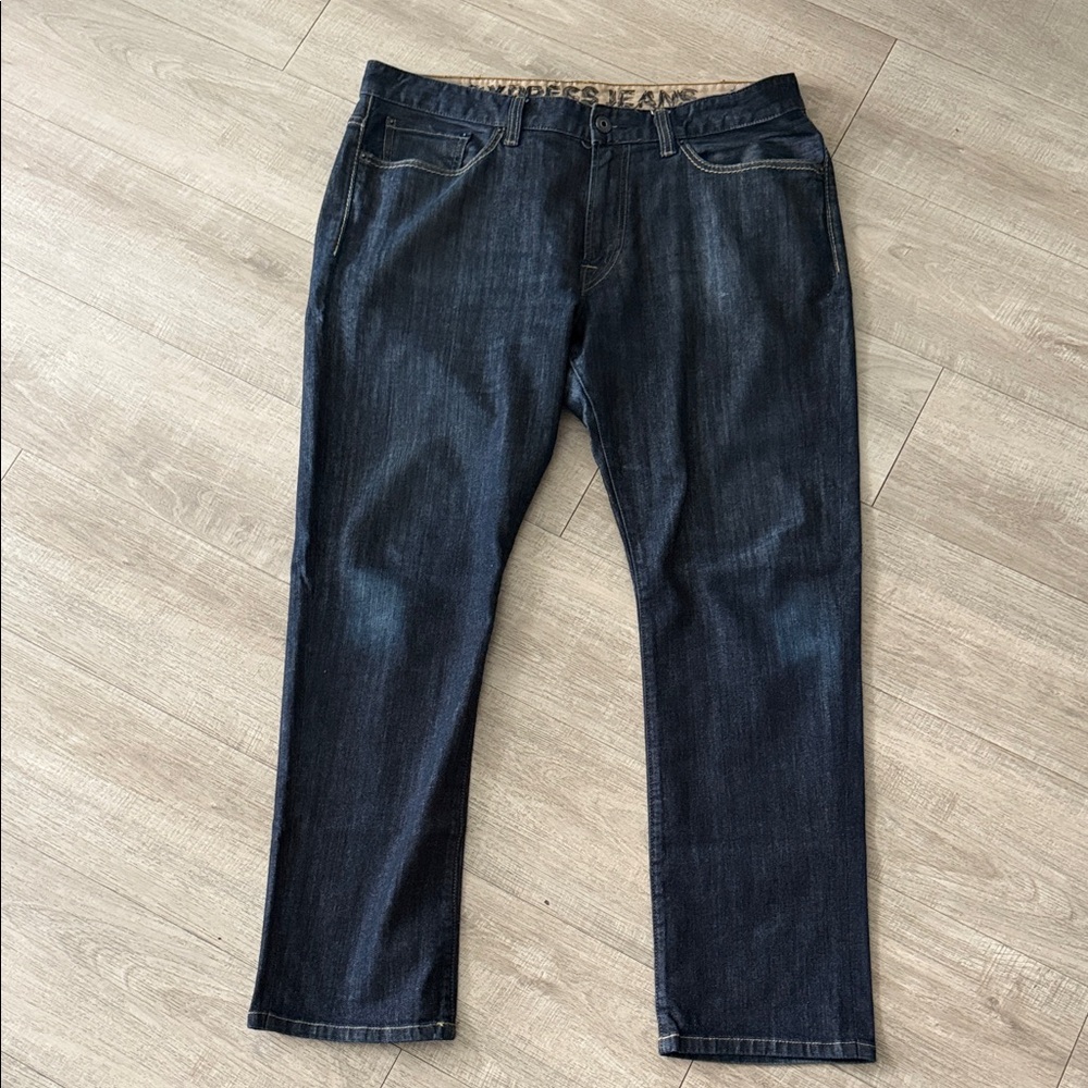 Express Dark Wash Straight Fit Men's Denim Jeans